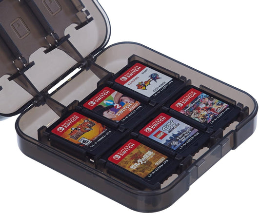 Amazon Basics - Aufbewahrungsbox für Spiele der Nintendo Switch - Schwarz