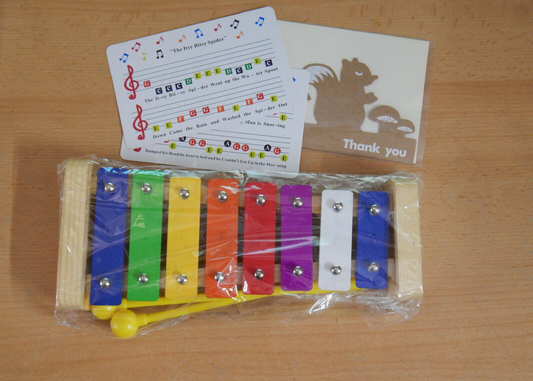 8 Noten Xylophon Geschekbox