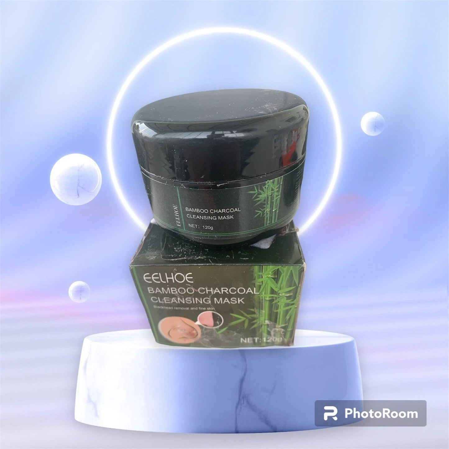 Bambus Schwarzkopfentfernermaske Aktivkohle Schwarze Peel-Off-Gesichtsmaske Schl