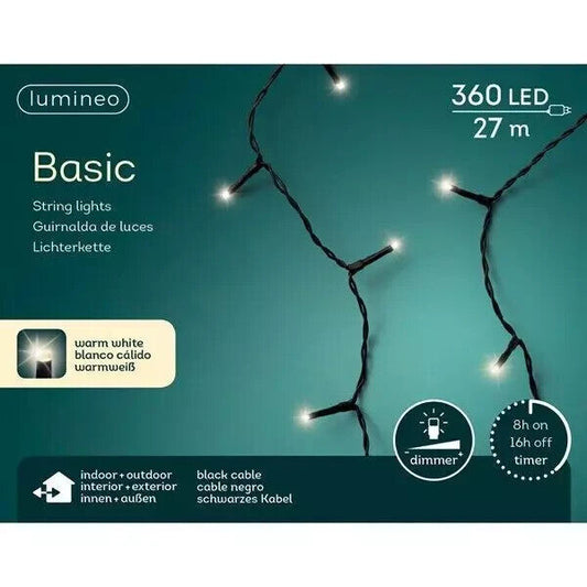 Lumineo Lichterkette Basic 360LED 27m