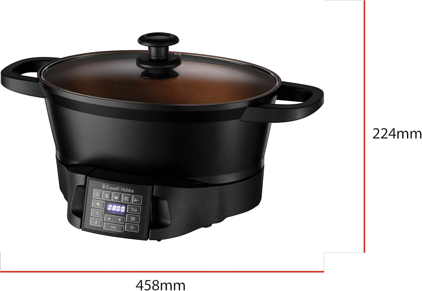 Russell Hobbs Good to Go Multi-Cooker Multikocher mit abnehmbarem Bedienfeld