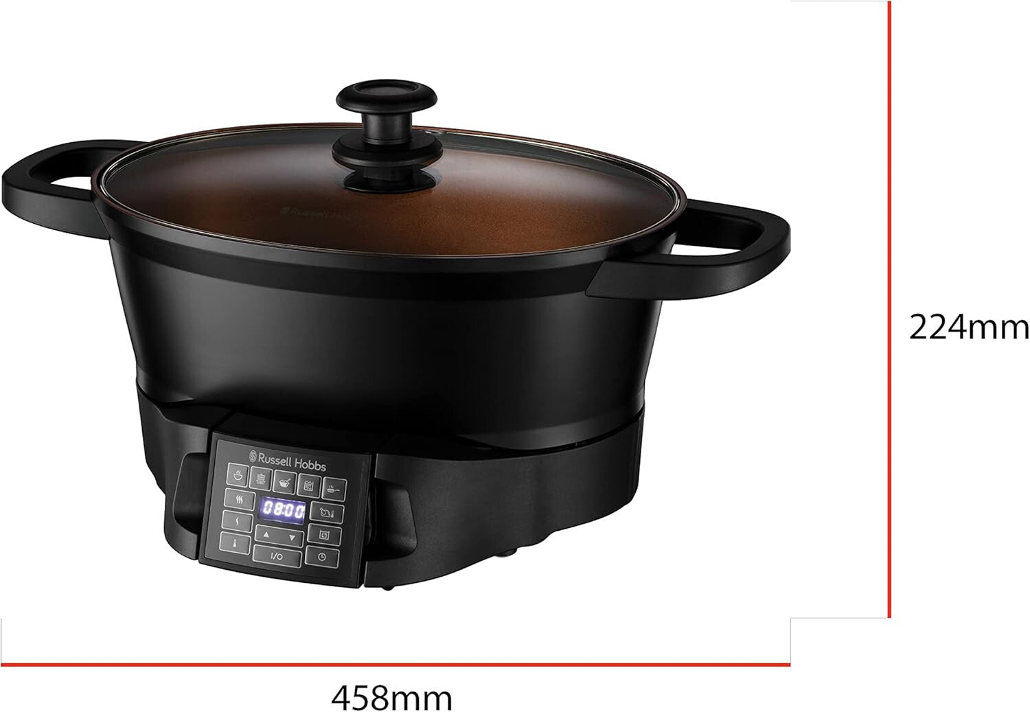 Russell Hobbs Good to Go Multi-Cooker Multikocher mit abnehmbarem Bedienfeld