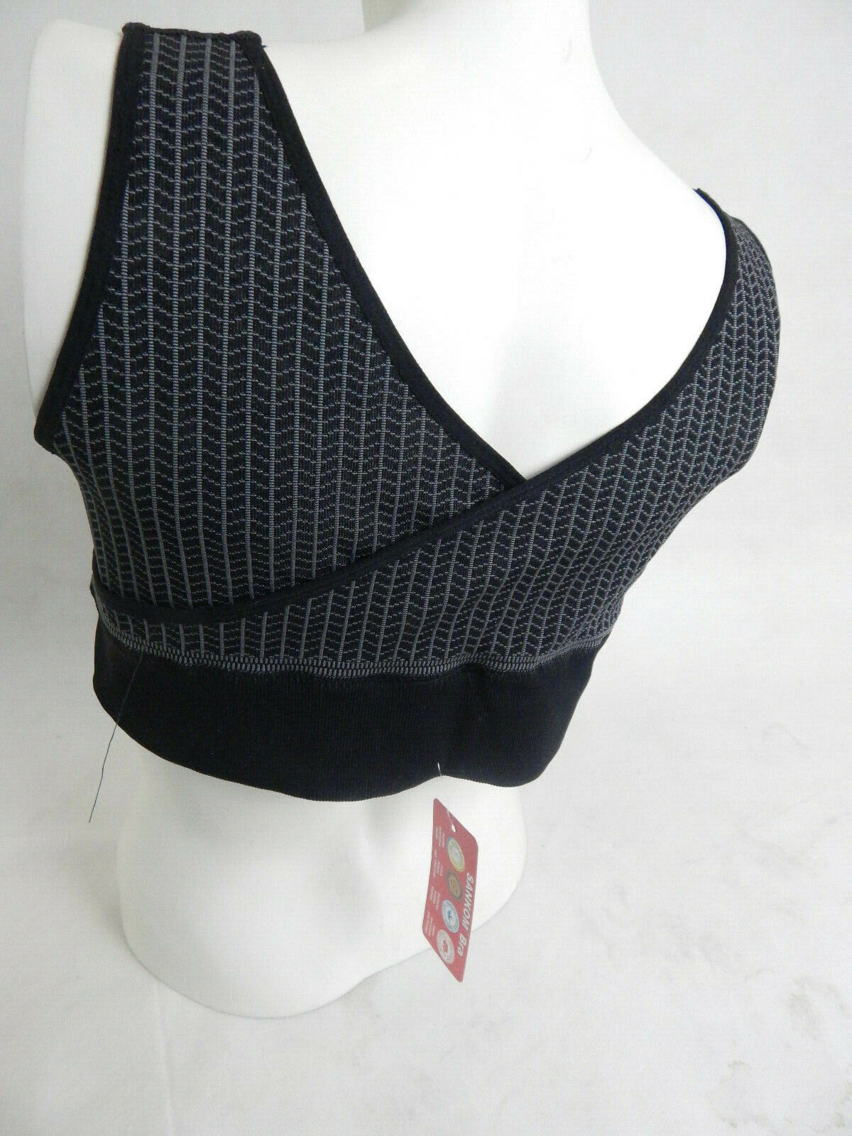 Sankom Sport BH Neuware Büstenhalter XL / XXL schwarz ohne Bügel Sport-BH