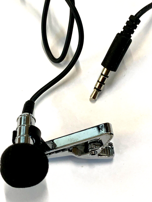 Ansteckmikrofon, omnidirektionales Mikrofon, Silberfarben,