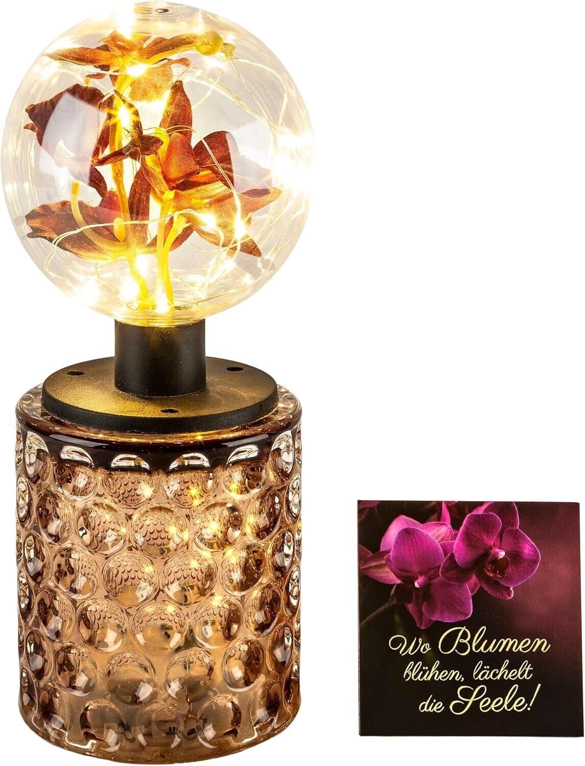 LED-Dekoleuchte "Flor" mit Geschenkbox, 23 cm