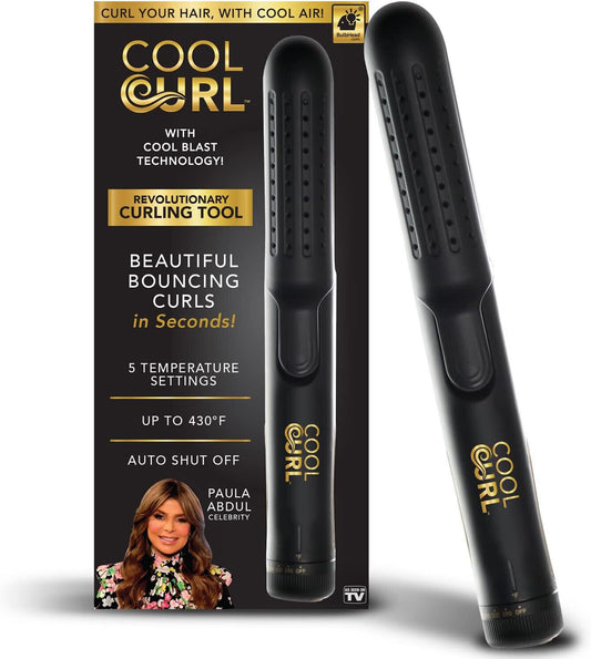 Roxy Cool Curl Lockenstab & Glätteisen mit genialem Cool Blast Finish in Schwarz