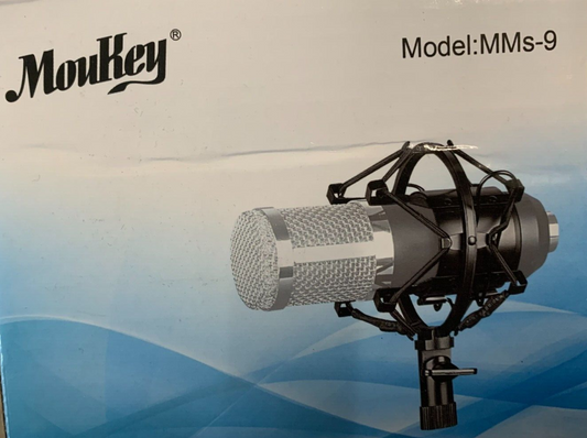 Moukey Mikrofon Shock Mount Mic Pop Filter Set für Blau Yeti,