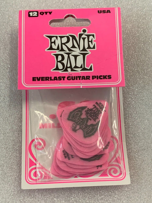 ERNIE BALL EB9179 Everlast Pick 0,60 12-Pack ❘ Plektren ❘ Delrin ❘ Pink