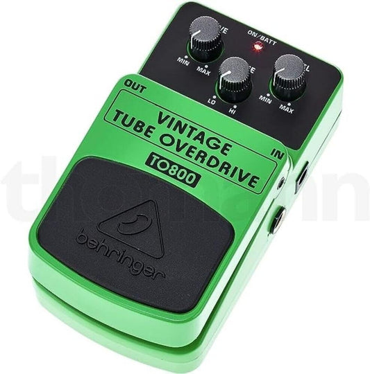 Behringer VINTAGE TUBE OVERDRIVE TO800 Klassisches Overdrive-Effektpedal mit Röh