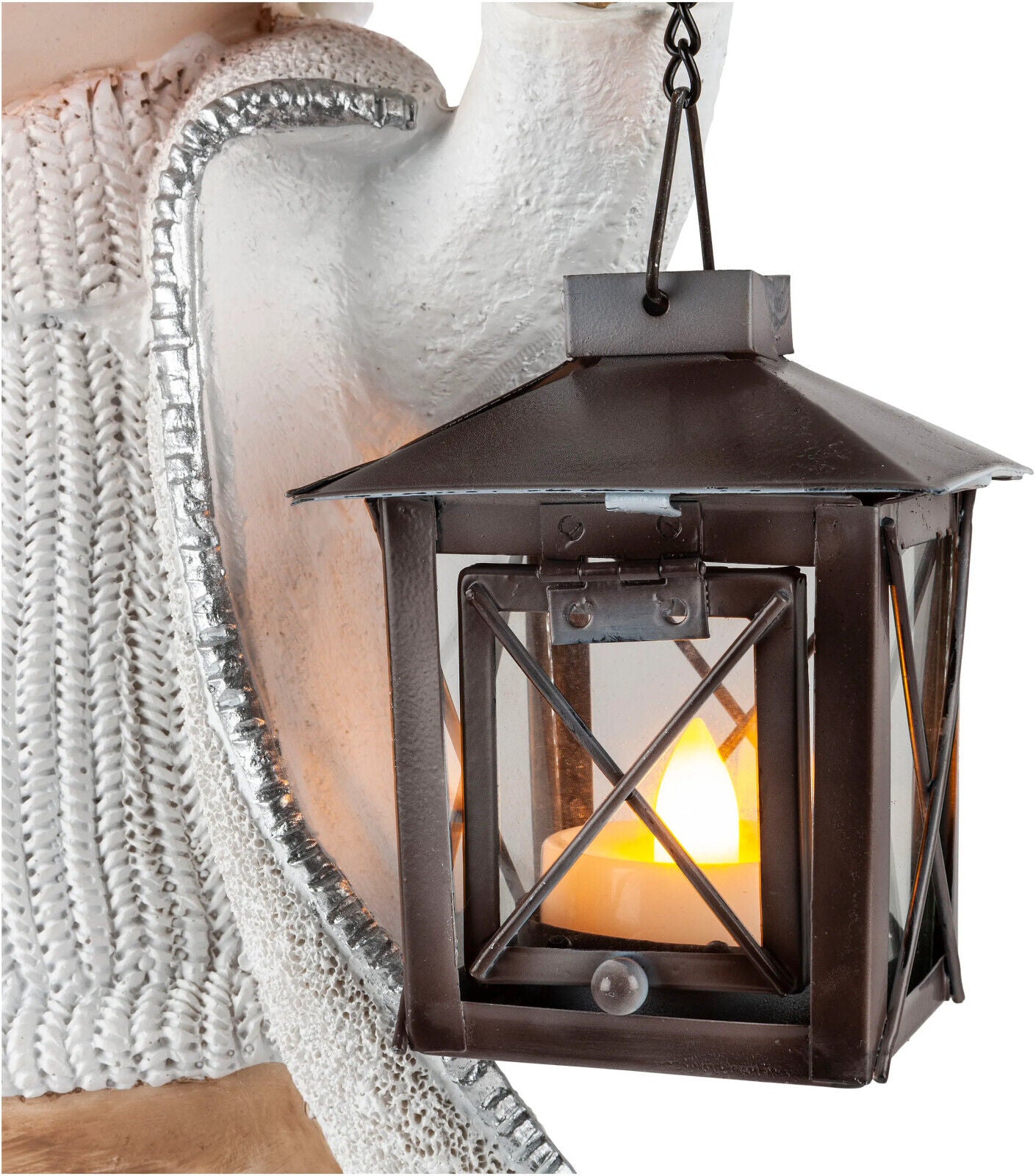 Dekofiguren Winterkinder "Edda & Lars" mit LED-Laternen, 2er-Set Deko Advent