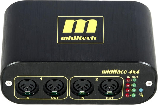 Miditech Midiface 4x4 MIT-00151 MIDI Interface USB 4 IN + 4 OUT BUS-Powered