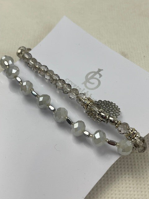 Crystal Blue Armband (Silber)