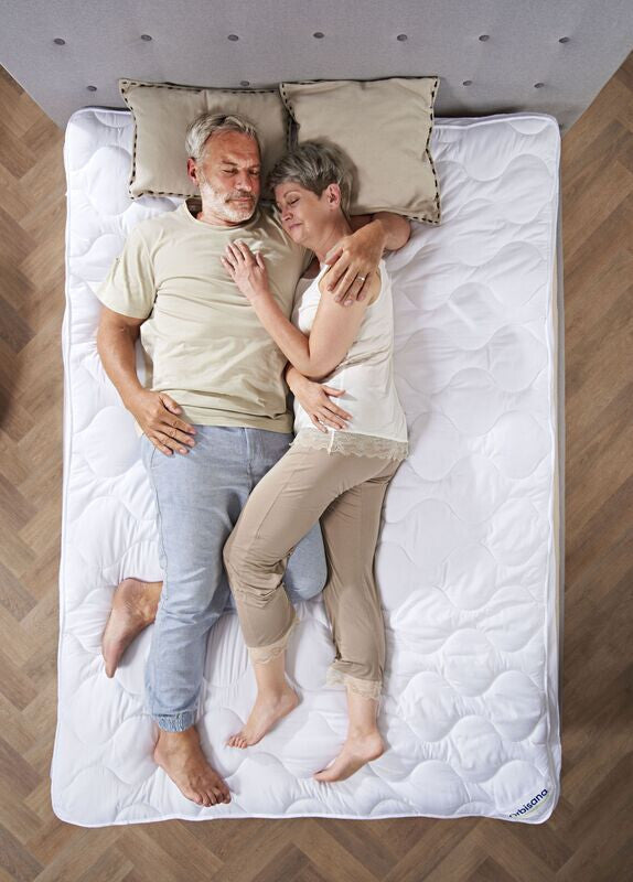 Orbisana Duo-Topper, 180x200cm Bett Topper Schlafen in Weiß