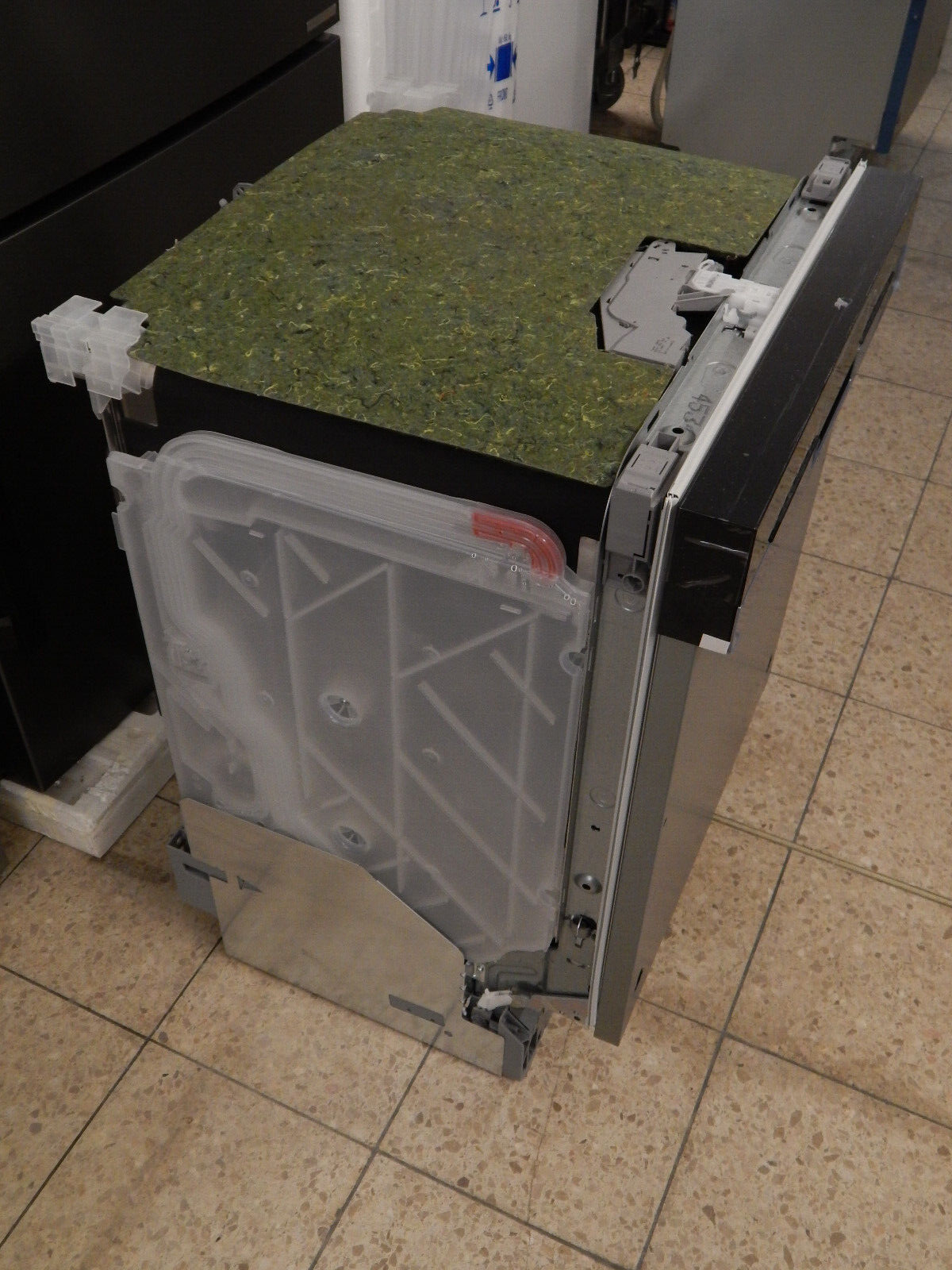 Siemens teilintegrierbarer Geschirrspüler iQ300 SN53ES02CE 14 Maßgedecke Silber