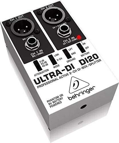 Best Price Square DI Box/Signal Splitter, DI-20 DI20 by BEHRINGER