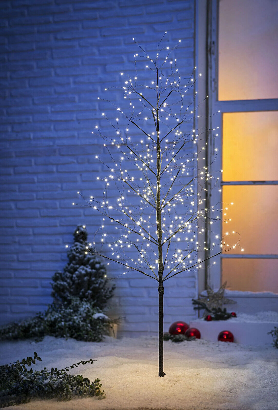 LED-Dekobaum "Black Forest" 150cm LED Garten Deko Advent Weichnachten Dekoration