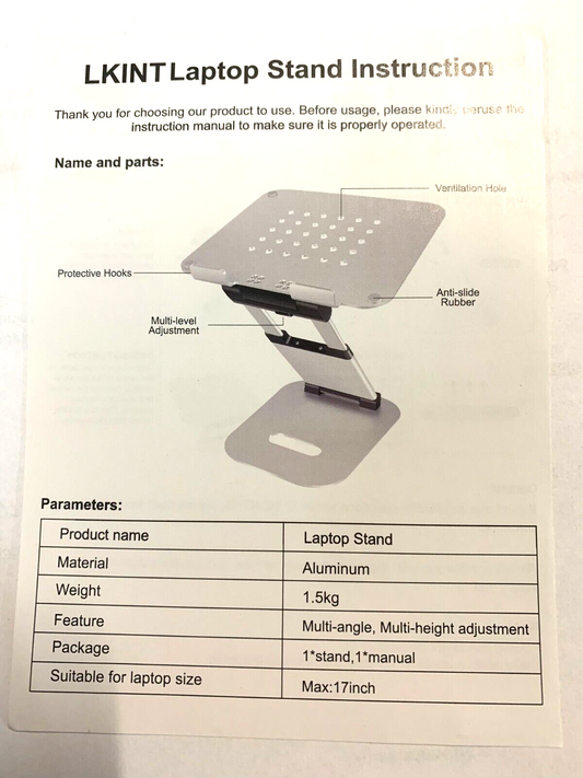 LKINT Laptopständer