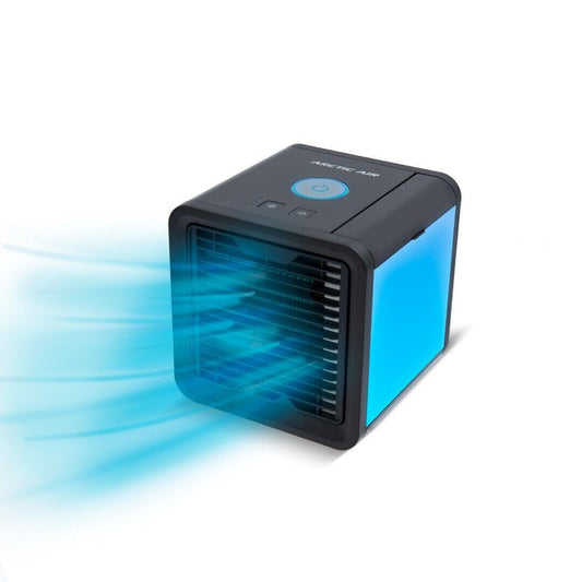 Livington Arctic Air Luftkühler im Würfel-Format Tisch Ventilator in schwarz