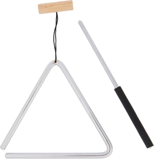 Nino Percussion Triangel mit Schlägel – Medium – Musikinstrument für Kinder ab 4
