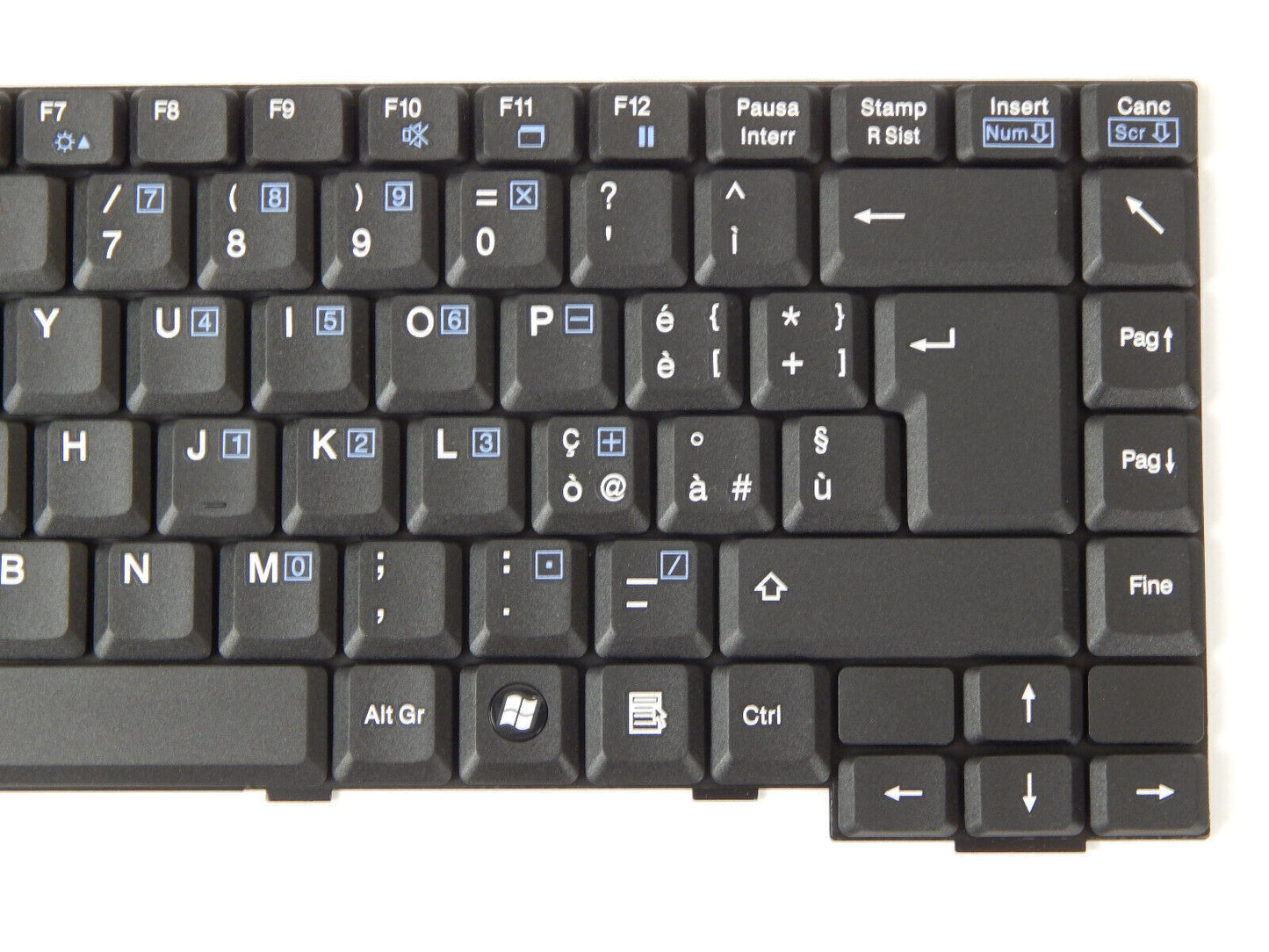 Laptop Tastatur Universal QWERTY Layout Laptoptastatur Notebook Einbau Tastatur