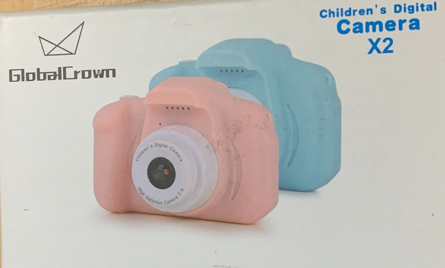 GlobalCrown Kinder Kamera,Mini wiederaufladbare Mädchen Digitalkamera Video 32GB