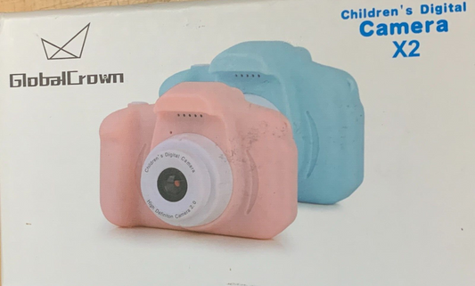 GlobalCrown Kinder Kamera,Mini wiederaufladbare Mädchen Digitalkamera Video 32GB