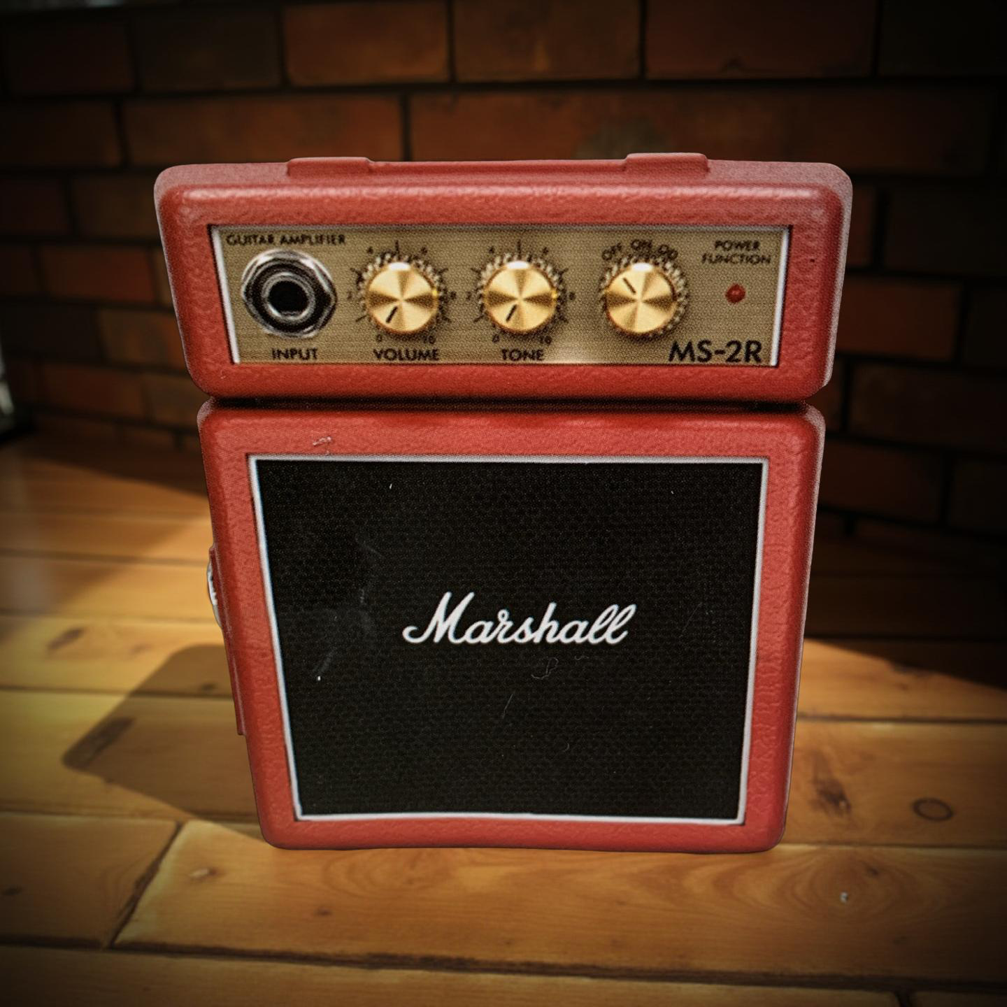Marshall MS-2 Micro AMP Red Verstärker Mini-Verstärker in Rot