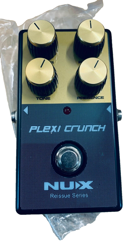 Nux Plexi Crunch Pedal, E-Gitarren Effektpedal (Effektsteuerung mit Reglern für