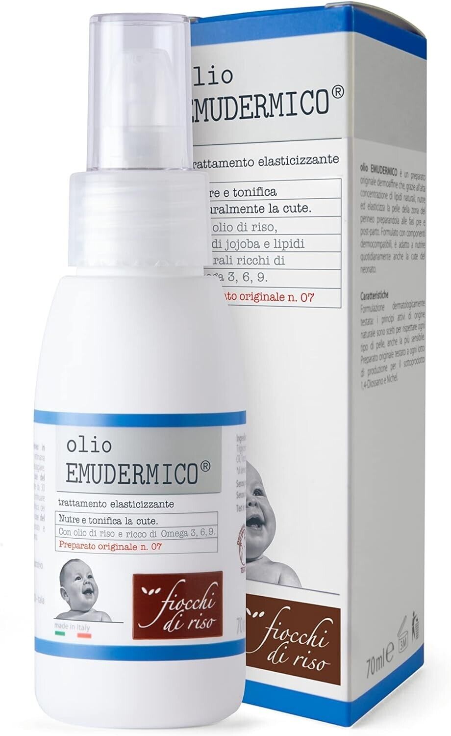 Olio Emudermico Hautpflege Massageöl Straffung 70 ml