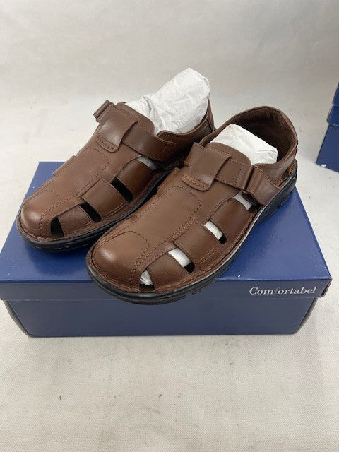 Comfortable Schuhe Braun, Leder,Leder-/Textilfutter (Gr.43)