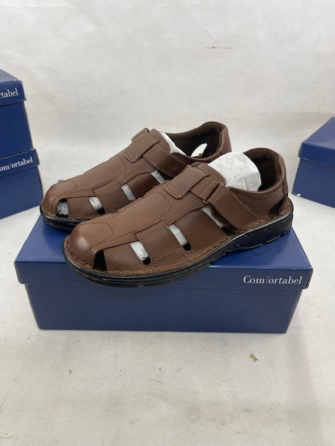 Comfortable Schuhe Braun, Leder,Leder-/Textilfutter (Gr.44)