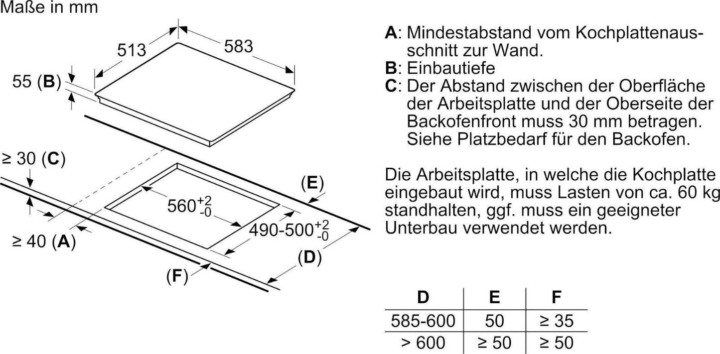 Siemens Induktions Herd-Set iQ500 EQ522IA00 Herdset mit Hydrolyse, 3D Heißluft