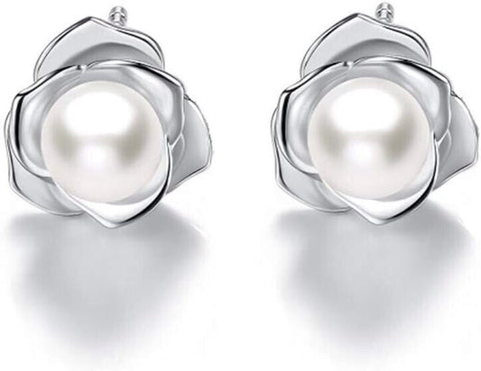 Ohrringe in Geschenkbox Damen-Ohrstecker Sterlingsilber 925er Silber, One Size