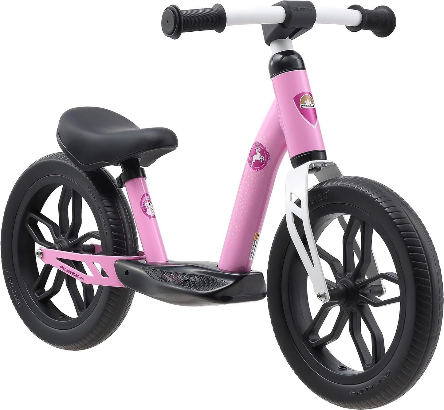 BIKESTAR Extra leichtes Kinder Laufrad mit Trittbrett für Jungen, Mädchen ab 3-4