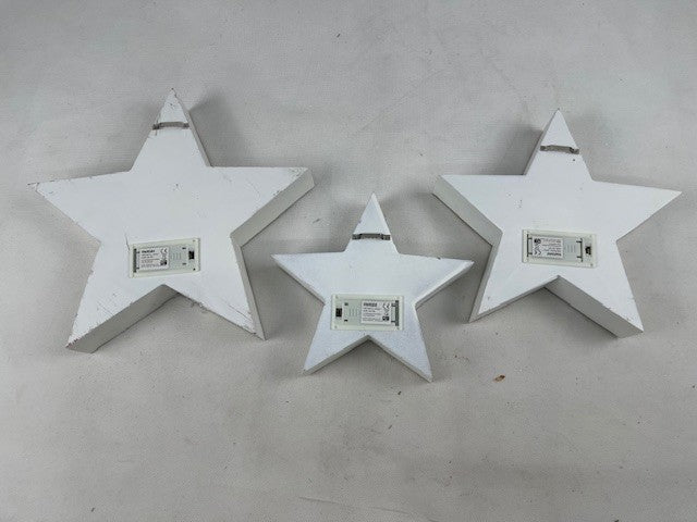 LED-Sterne "Xmas" weiss, 3er-Set