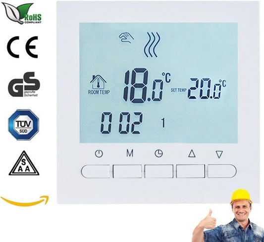 Programmierbarer intelligenter Thermostat für Gasheizungen, LCD-Display