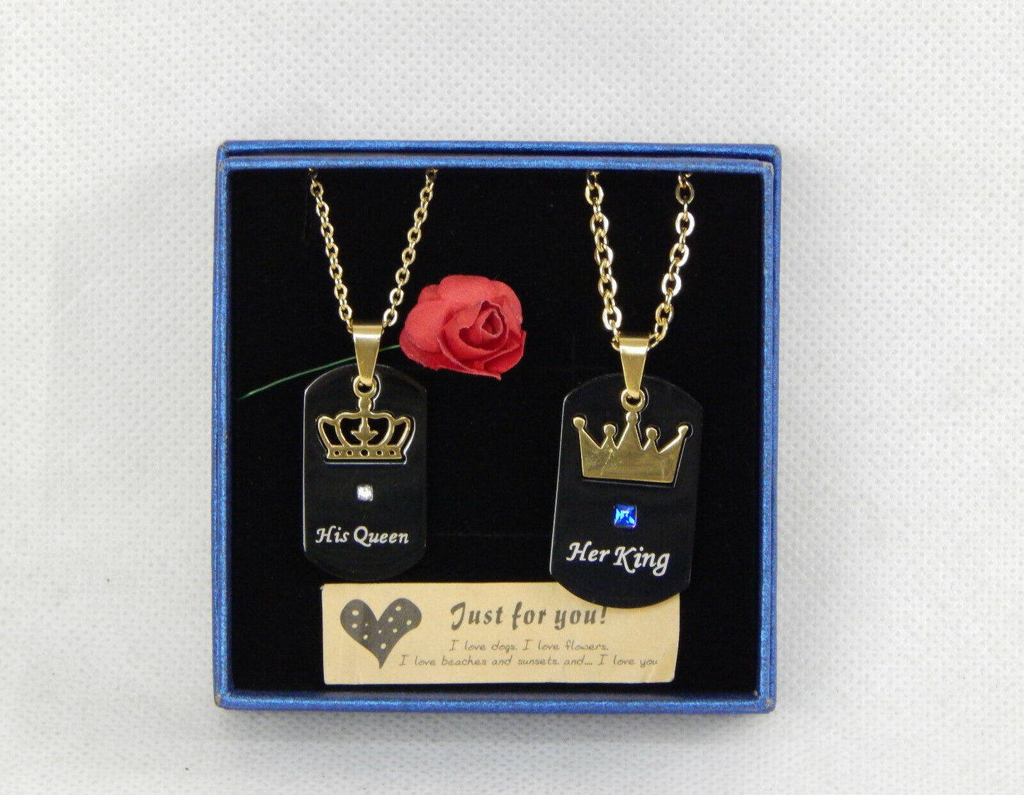 Valentinstag Geschenk Idee Liebe Pärchen Halskette Kette Partneranhänger Schmuck