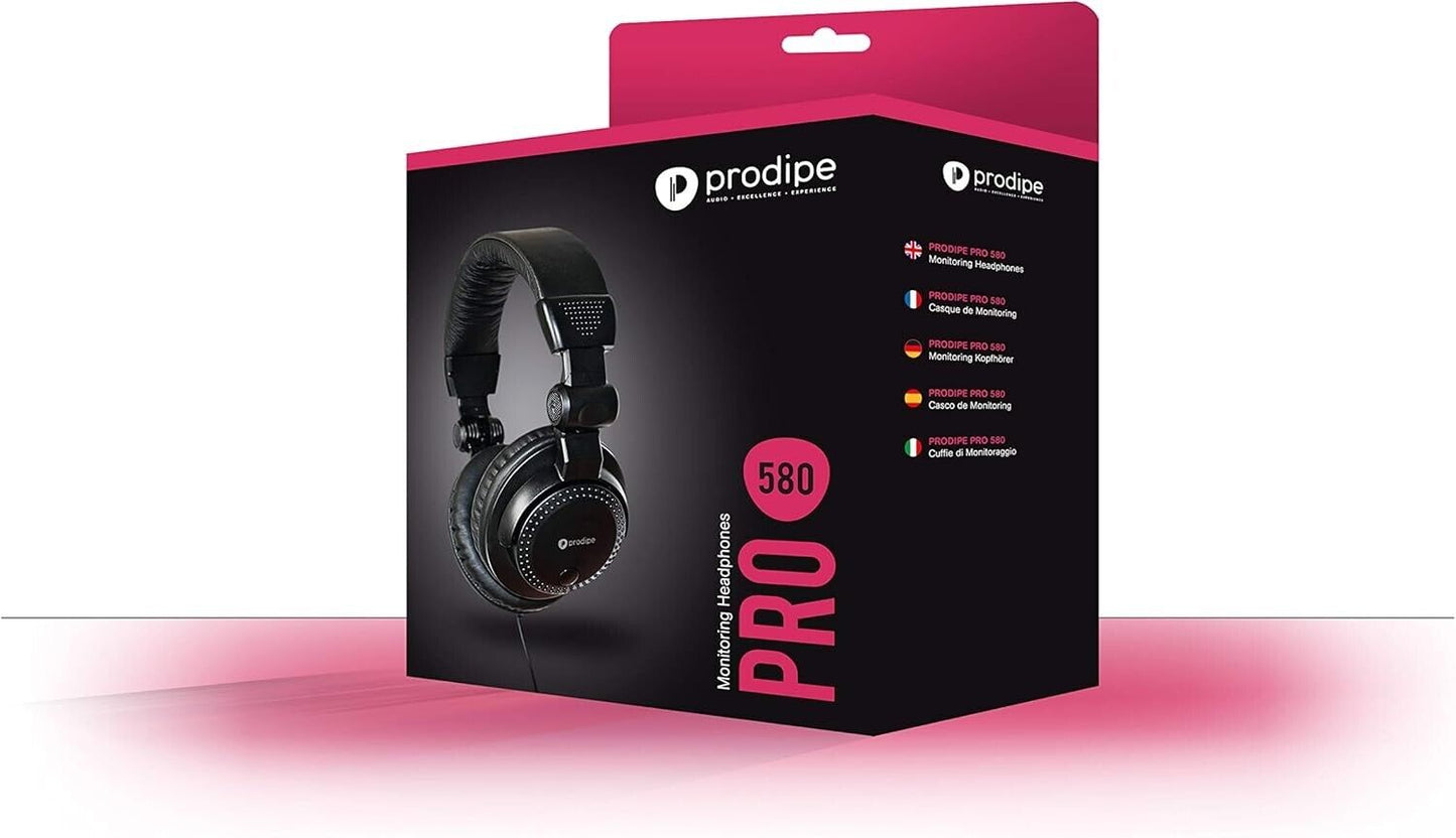 PRODIPE PRO580 KLASSE KOPFHÖRER FÜR WENIG EURO OVER EAR KABEL EINSEITIG DJ WOW!