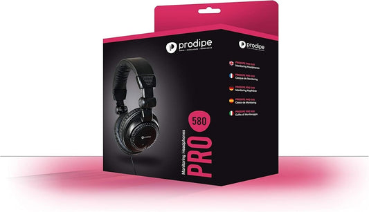 PRODIPE PRO580 KLASSE KOPFHÖRER FÜR WENIG EURO OVER EAR KABEL EINSEITIG DJ WOW!