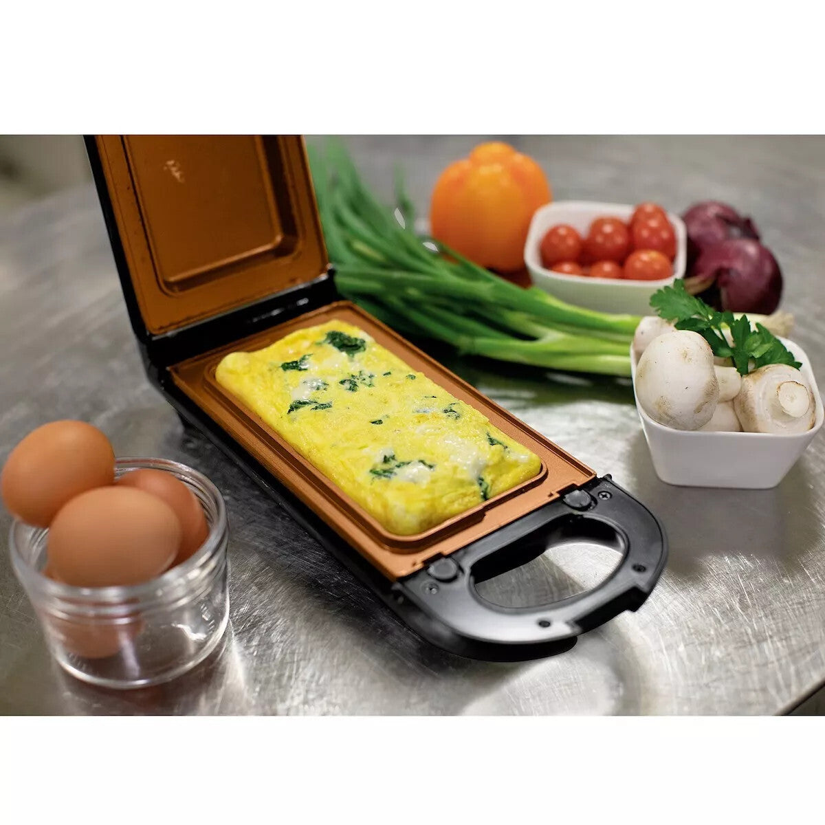Livington Flipswitch Sandwich-Waffel-Grill Waffeleisen Multifunktionsgrill 800W