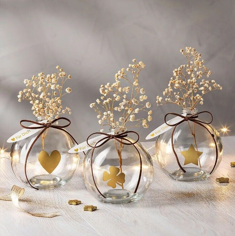 Geschenkset Kugelvasen Fiori, 3er Set