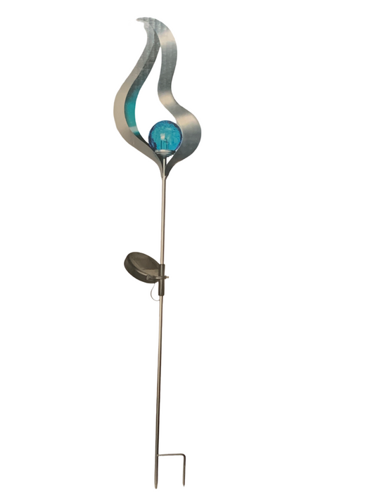 Solar LED Gartenfackel Garten Dekoleuchte LED Solarleuchte Blue Flame