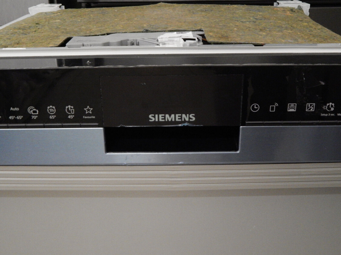 Siemens teilintegrierbarer Geschirrspüler iQ300 SN53ES05DE 13 Maßgedecke Silber