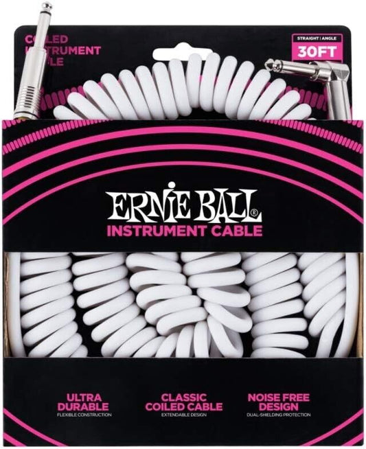 Ernie Ball EB6045 Spiral-Instrumentenkabel 9,14m Klinke/Klinke 6,3mm Monoklinke