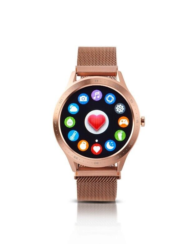 Fitnessuhr mit Full-Touchdisplay, gold Aktivitätstracker Fitness Armband