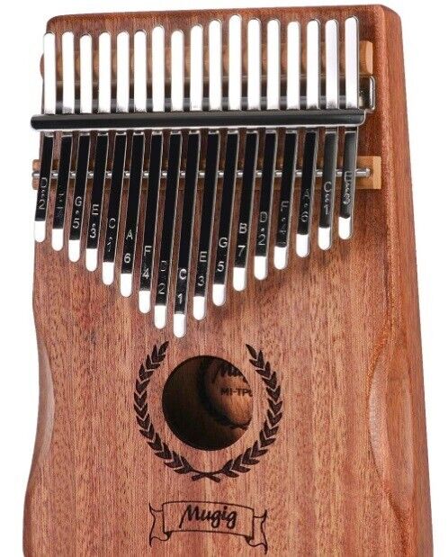 Mugig Kalimba Mbira Sanza 10 Schlüssel Daumenklavier Musiknote auf der Tastatur