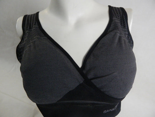Sankom Sport BH Neuware Büstenhalter XL / XXL schwarz ohne Bügel Sport-BH