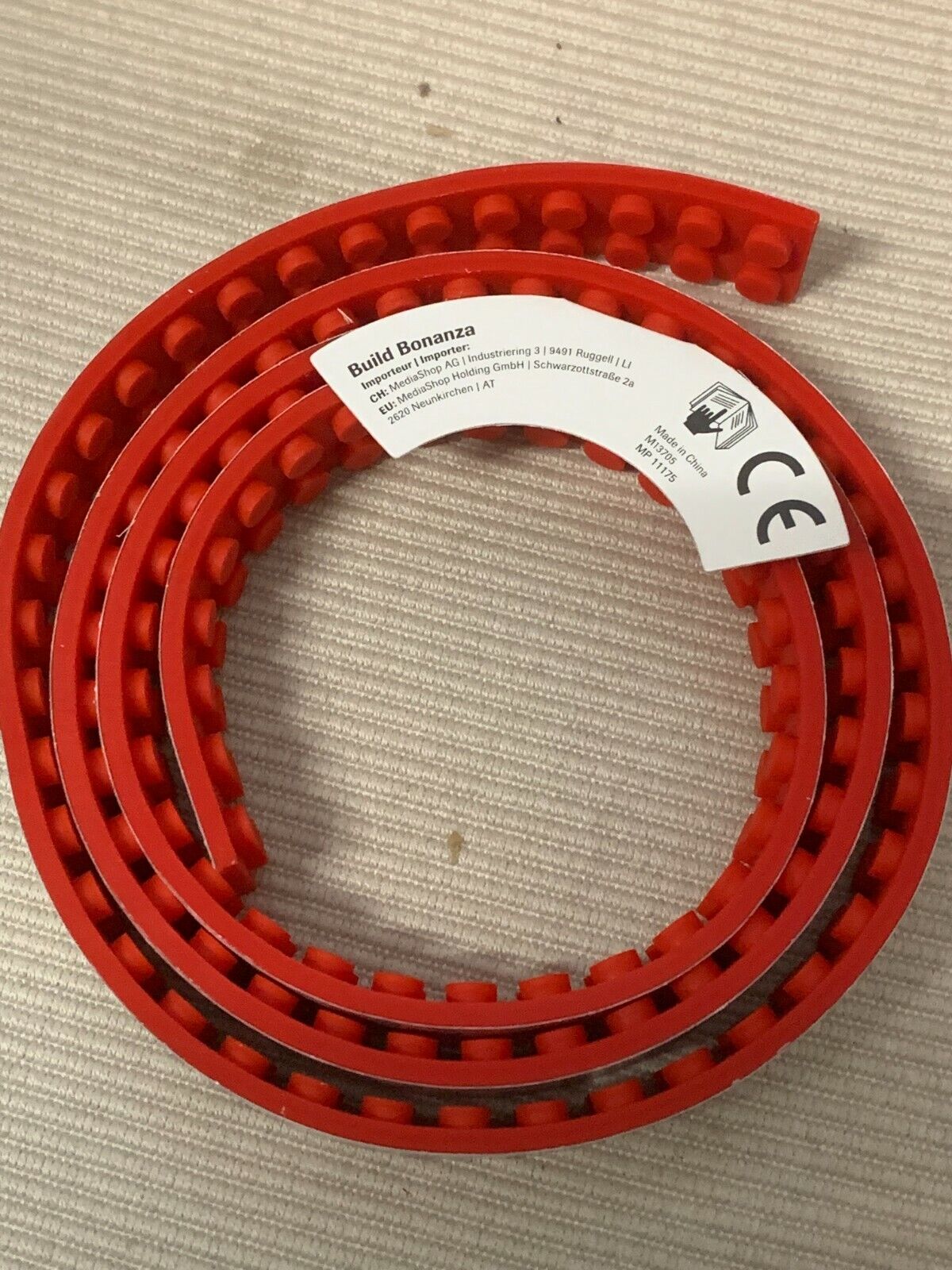 Build Bonanza Legoband/Bausteinband 180 cm Build Bonanza wieder verwendbar.