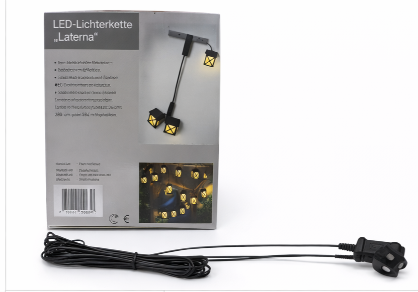 LED Lichterkette Laterna Laternenkette warmweiß Garten Balkon Weltbild