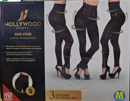 Elegante Hose 3er Set Hollywood Pants Leggins Shape